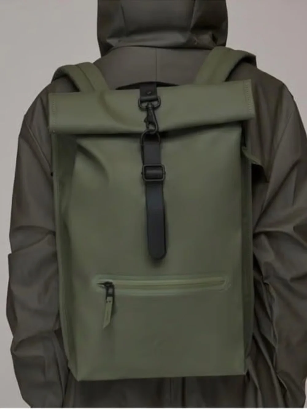 NWT-Rains Waterproof Rolltop Backpack in Olive Green-Unisex